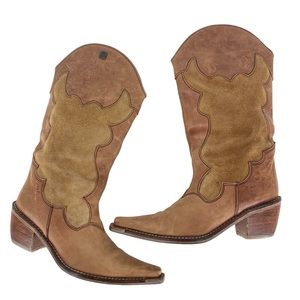 Wanama Women's Brown Cowgirl Boots Size 36